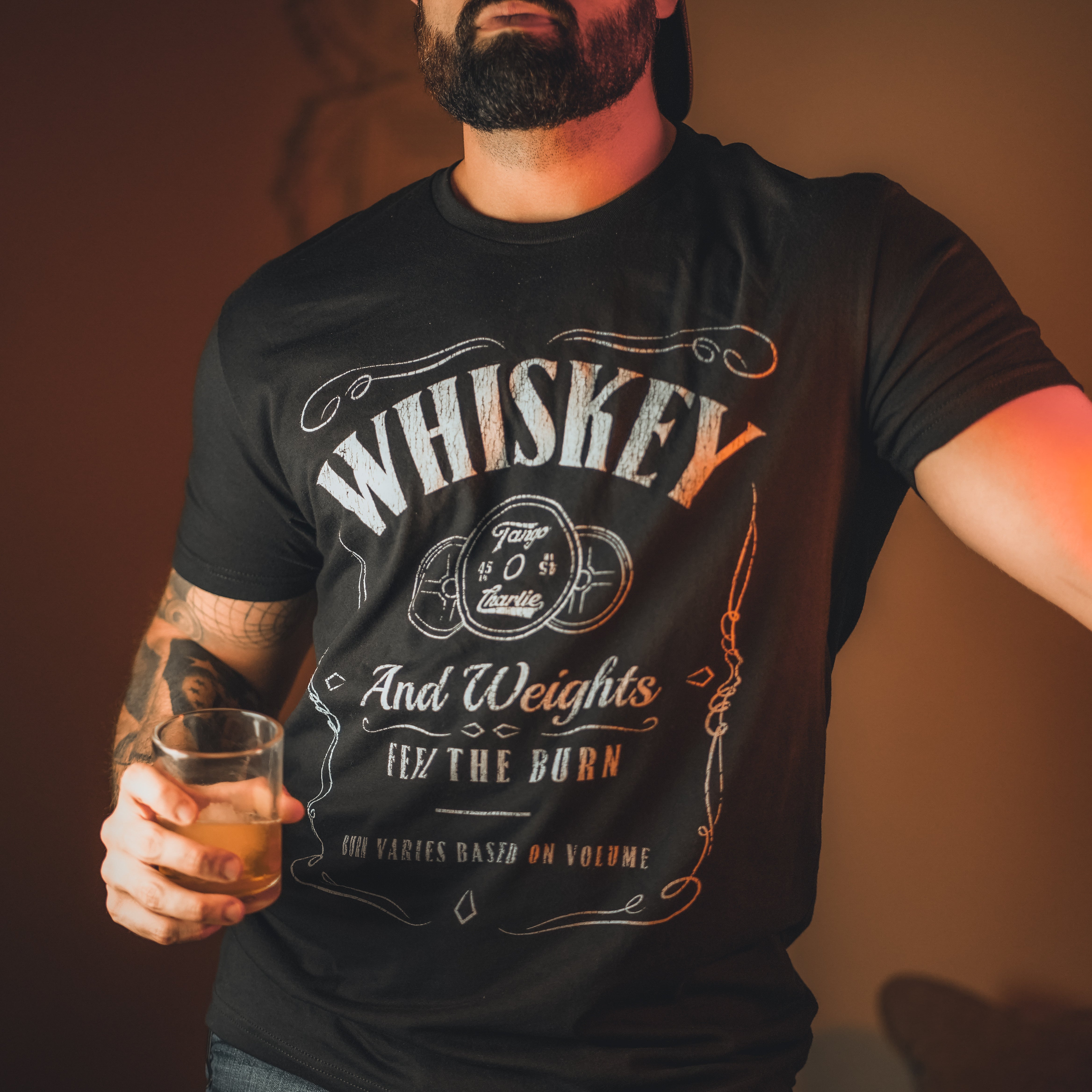 Whiskey "Feel the Burn" - tee