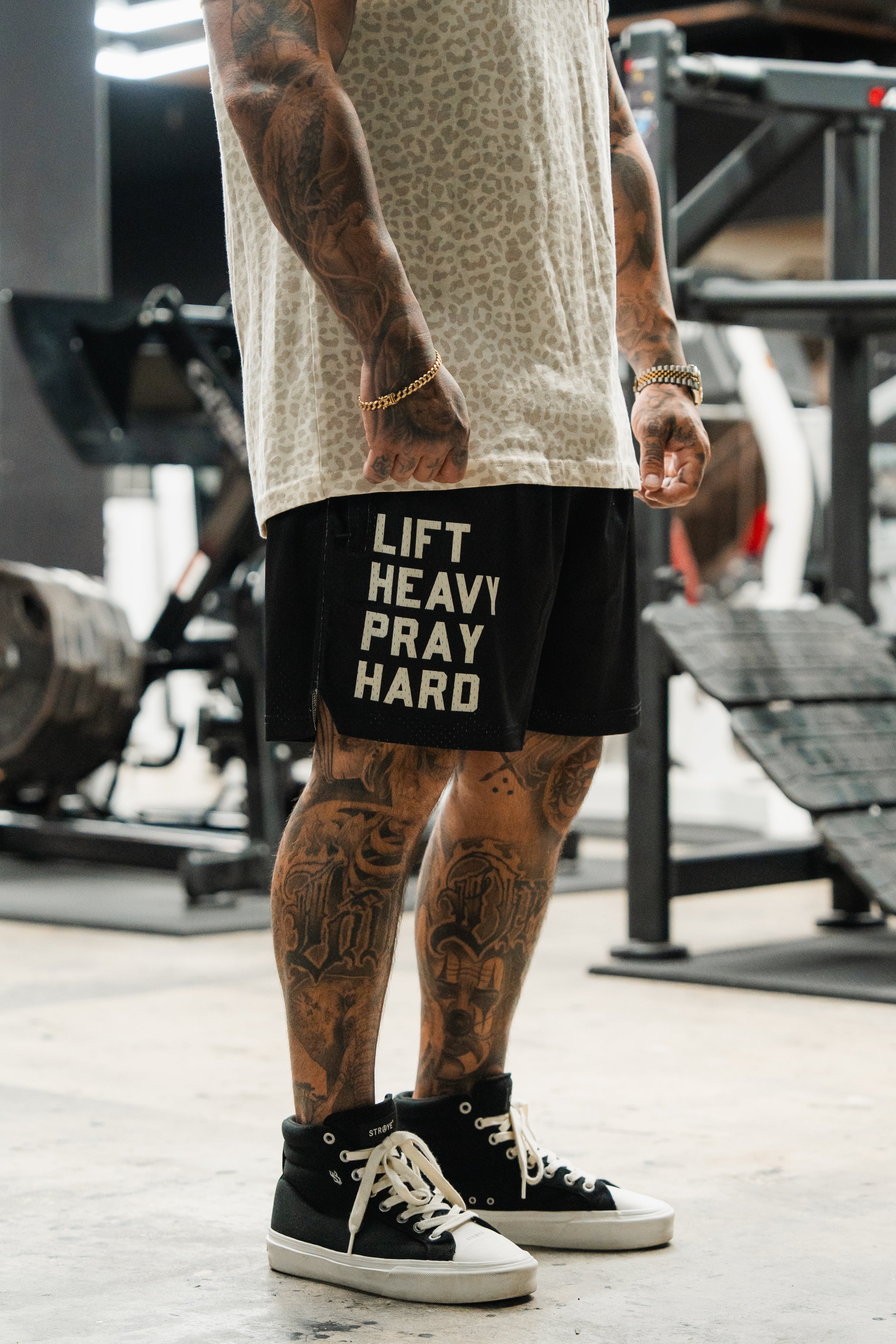 Men's Black Mesh Lifestyle Shorts | 5.5