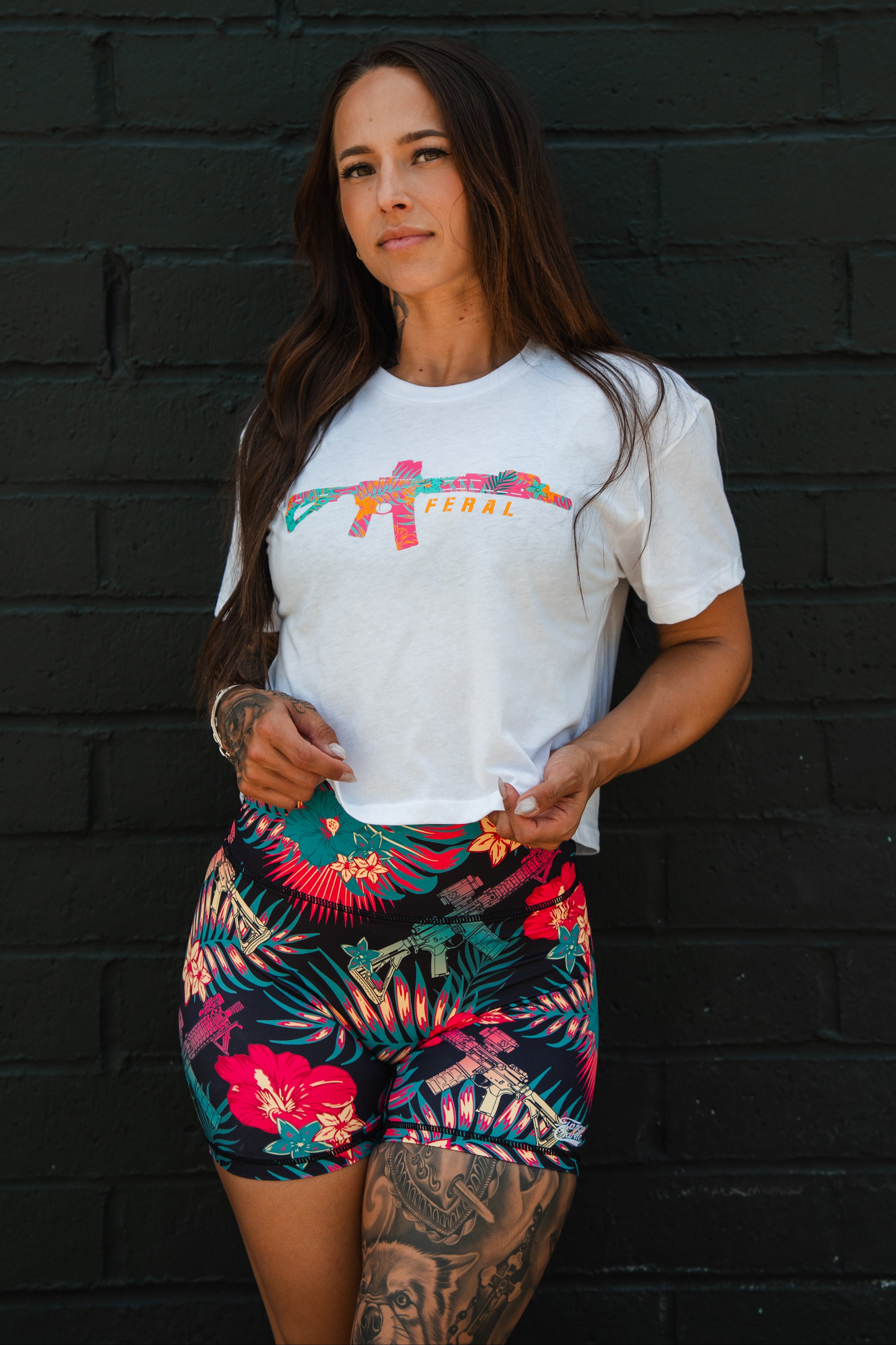 Feral - Women's White Crop