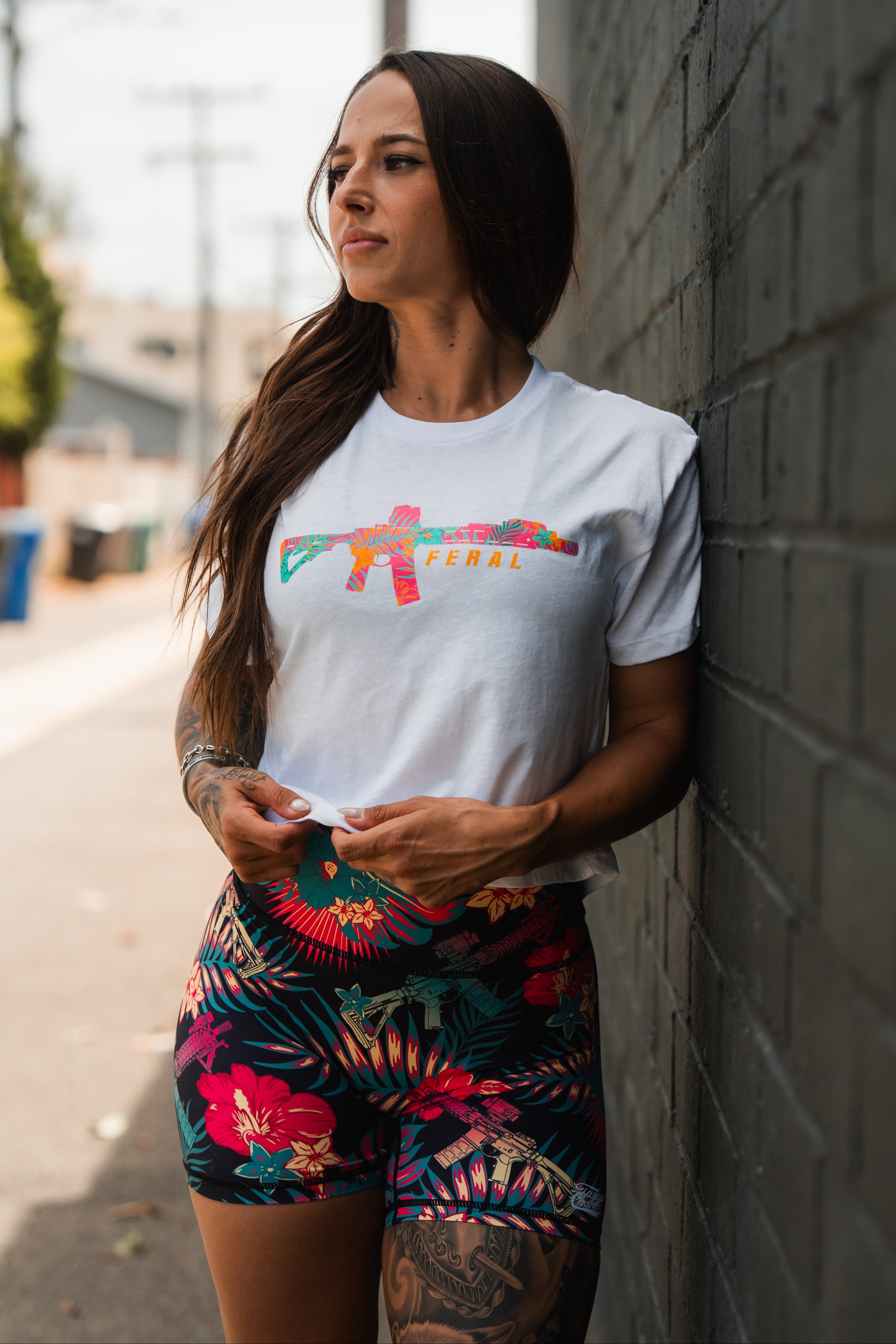 Feral - Women's White Crop