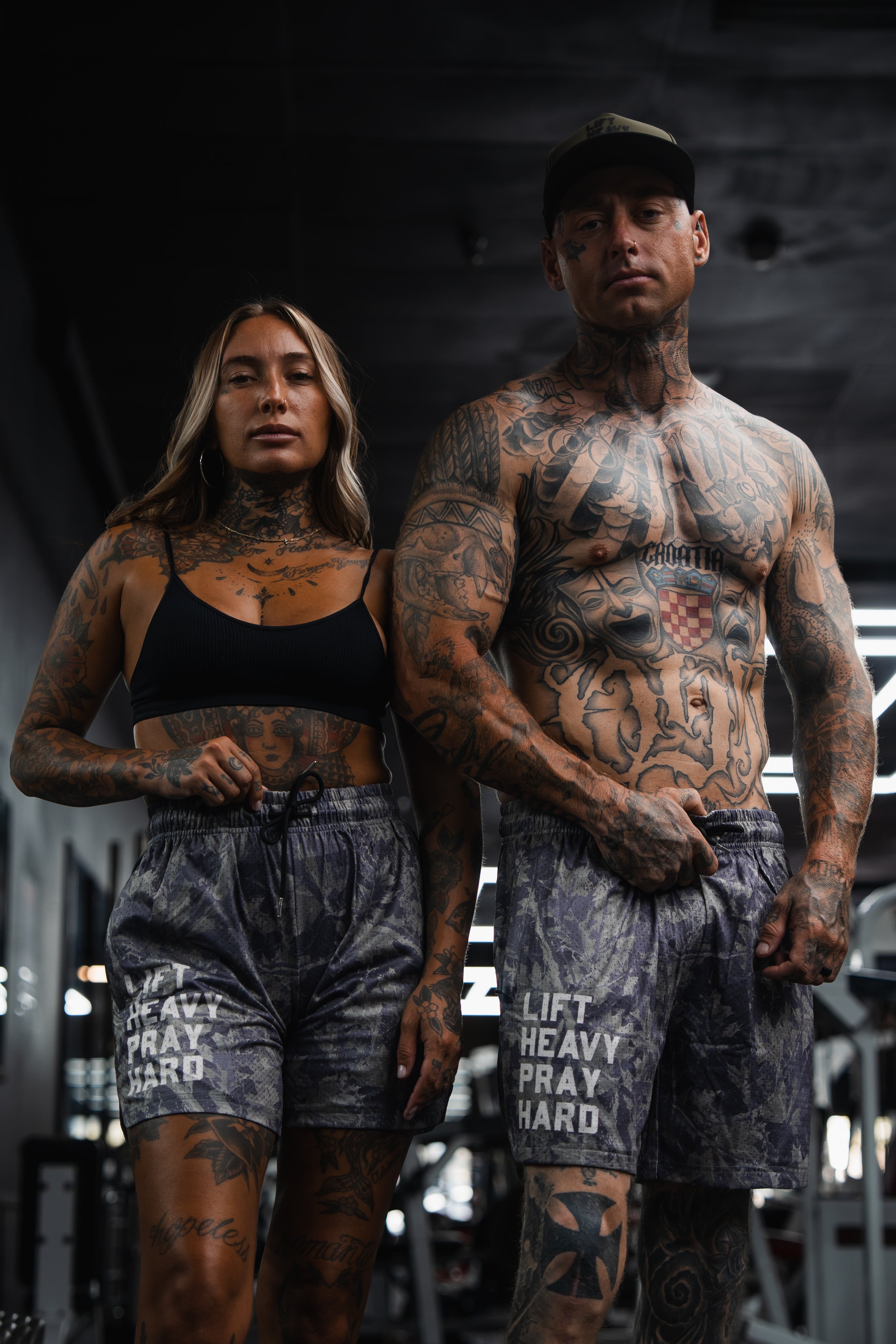 Men's Mesh Lifestyle Shorts | 5.5"- Lift Heavy Pray Hard Deadwood