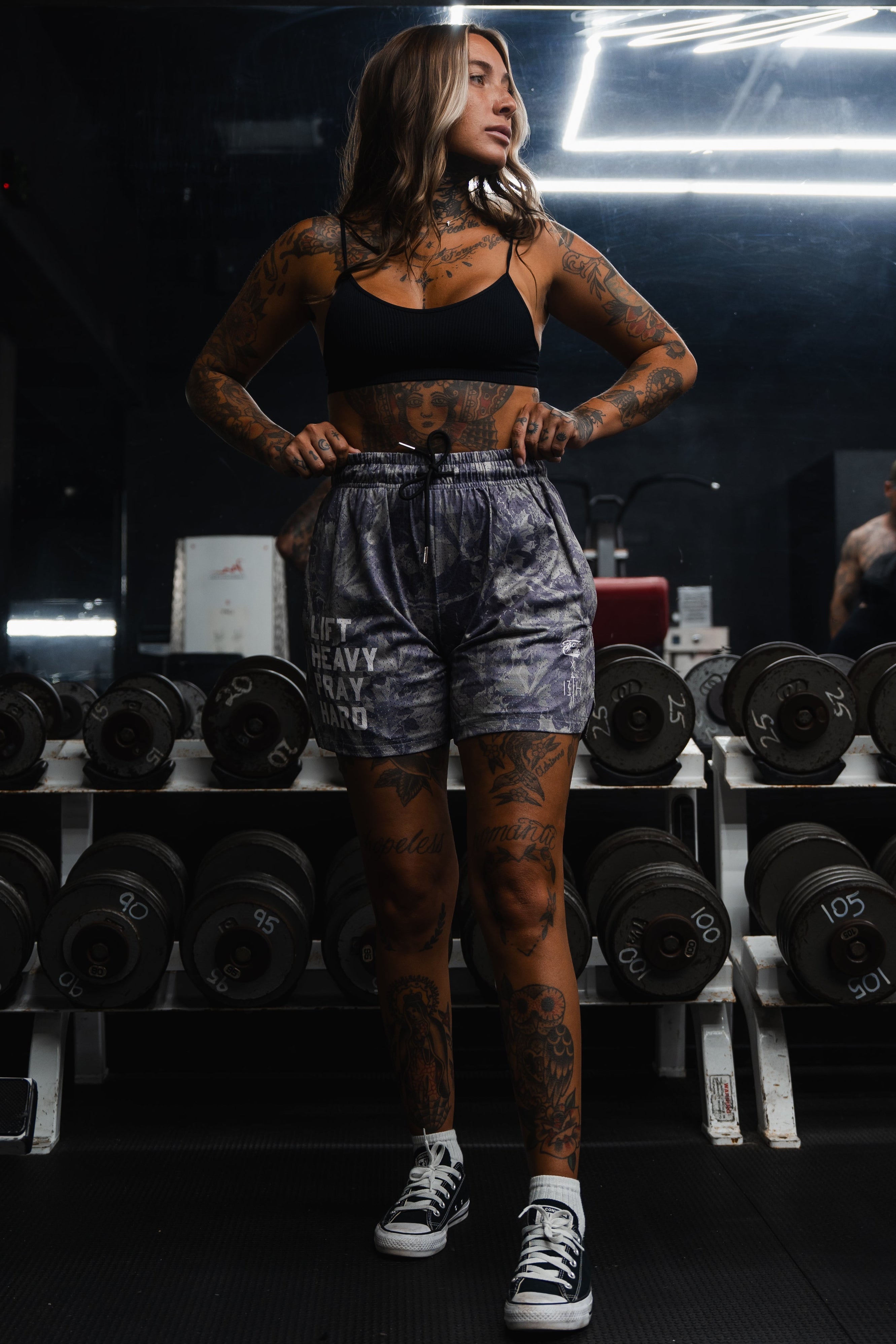 Men's Mesh Lifestyle Shorts | 5.5"- Lift Heavy Pray Hard Deadwood