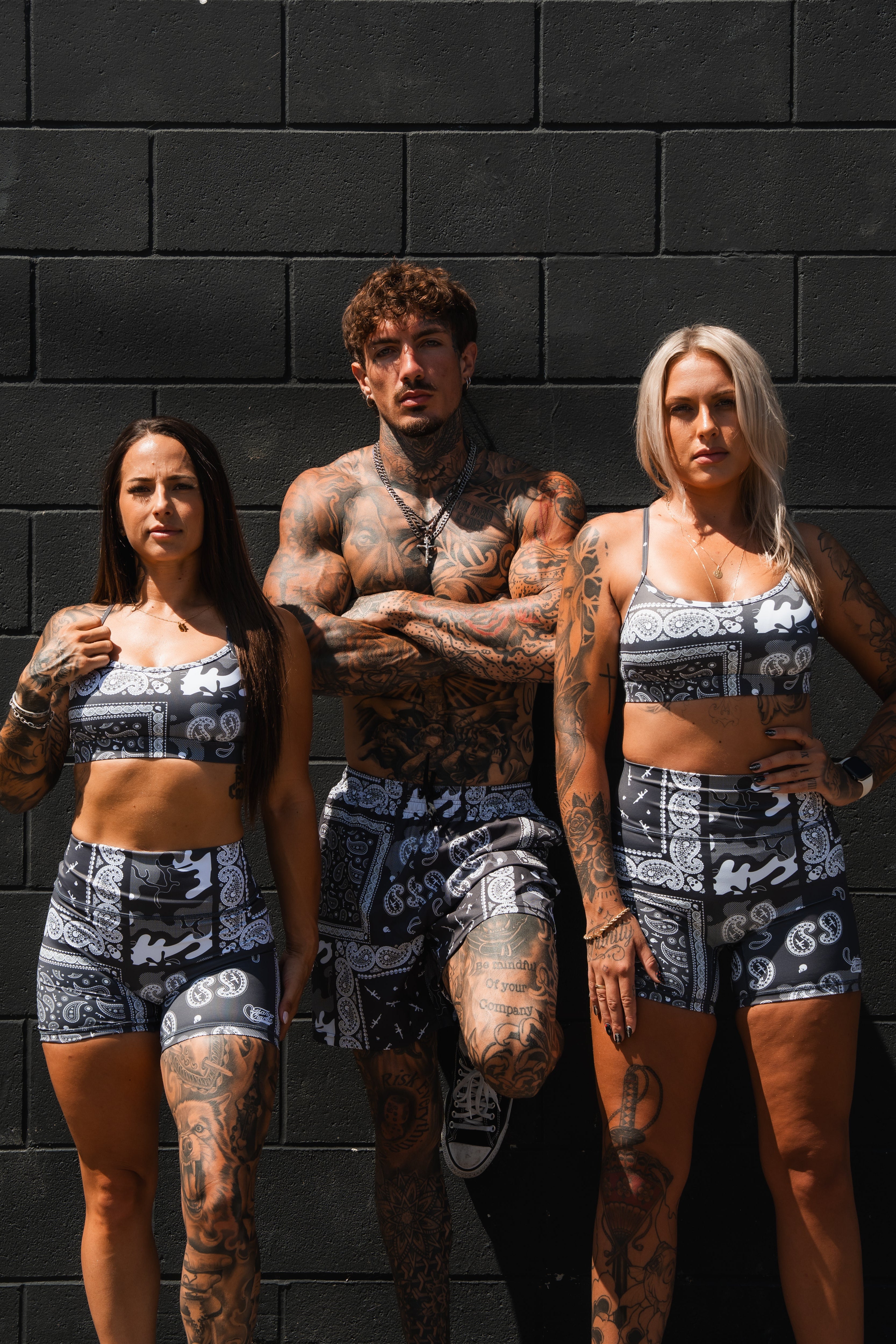 Y-Back Sports Bra | Pew Pew Paisley