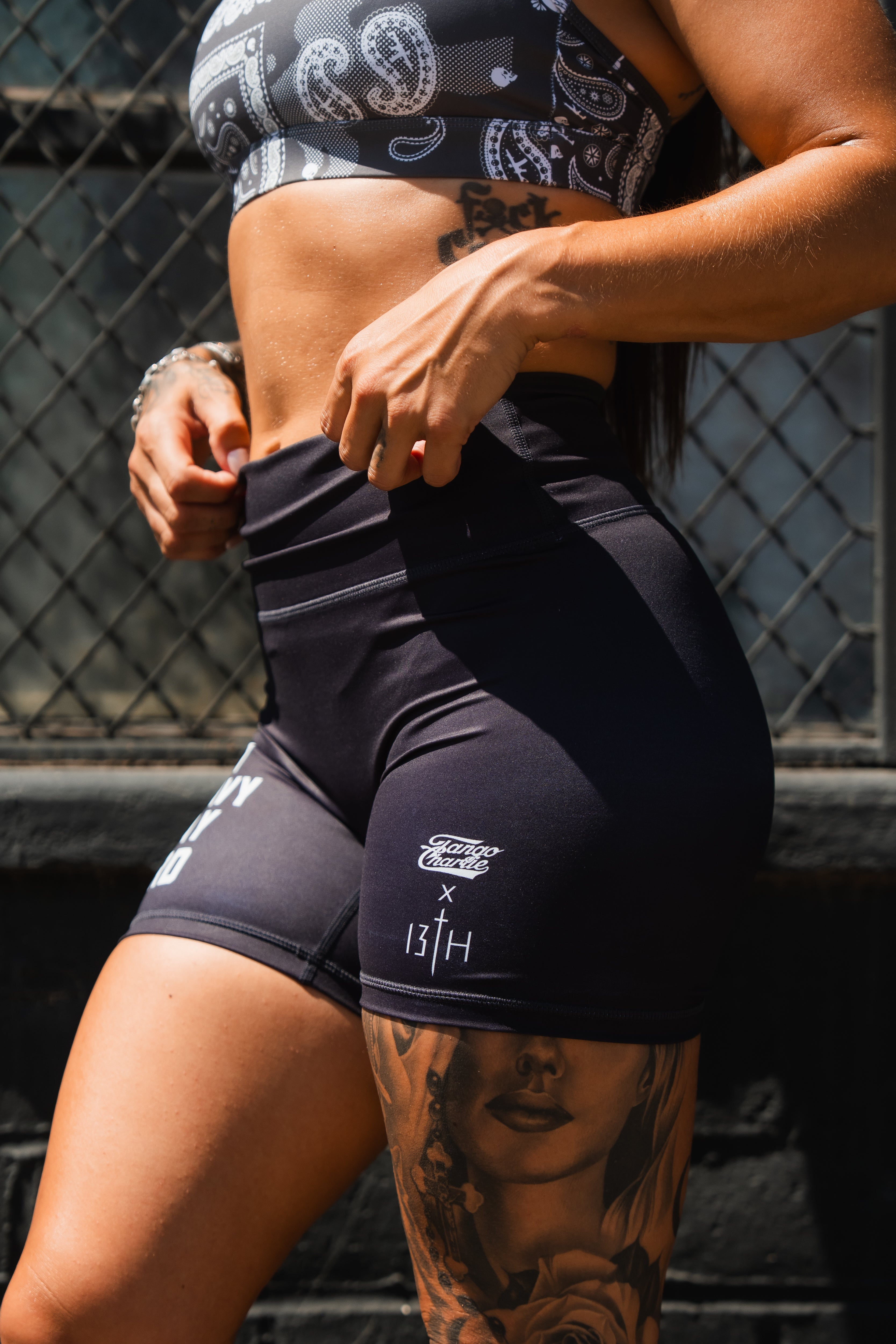 Women's High-Waisted Seamless Front Compression Training Shorts | Lift Heavy. Pray Hard.
