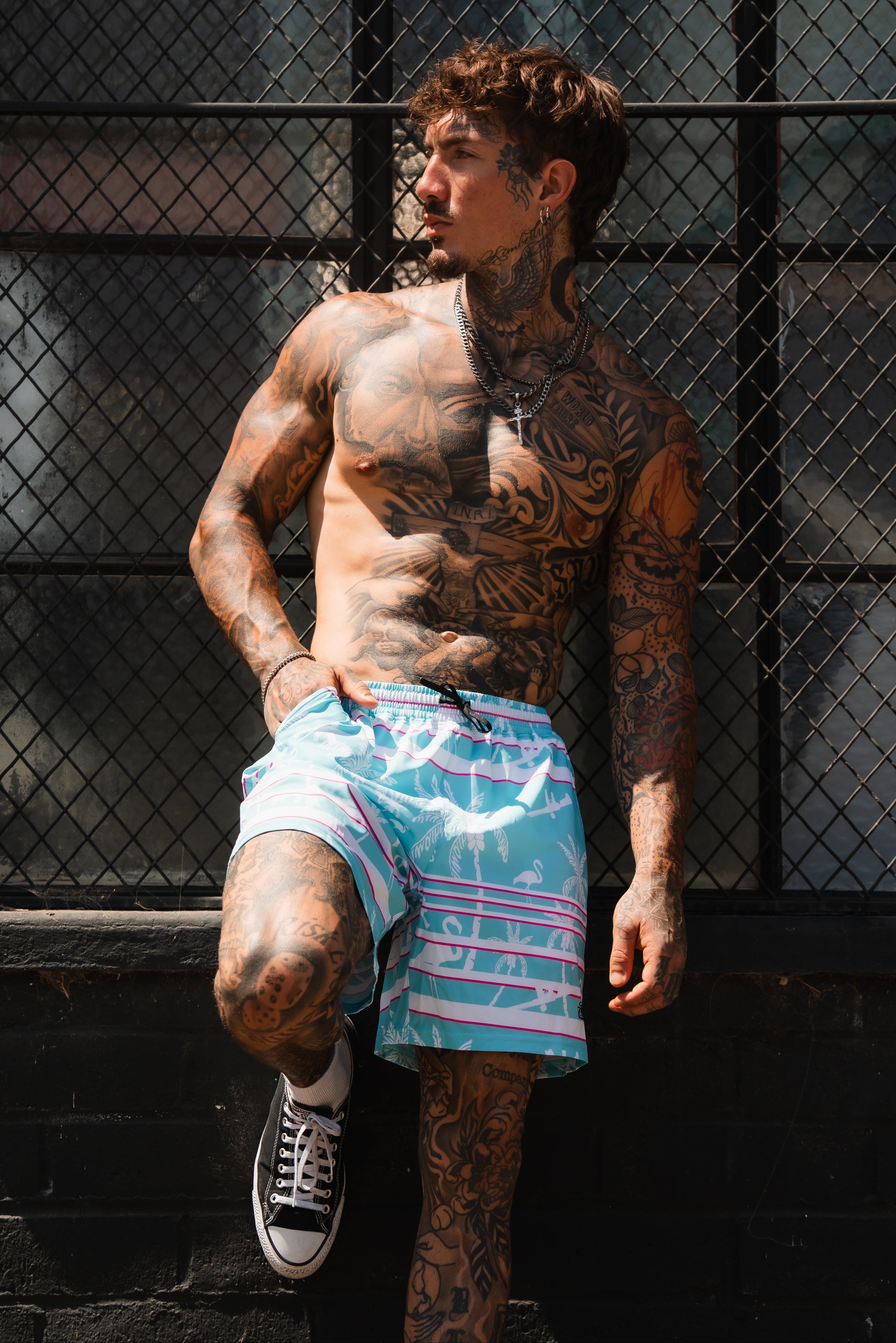 Men's Performance Training Shorts | 5.5"- Miami Vice Mayhem