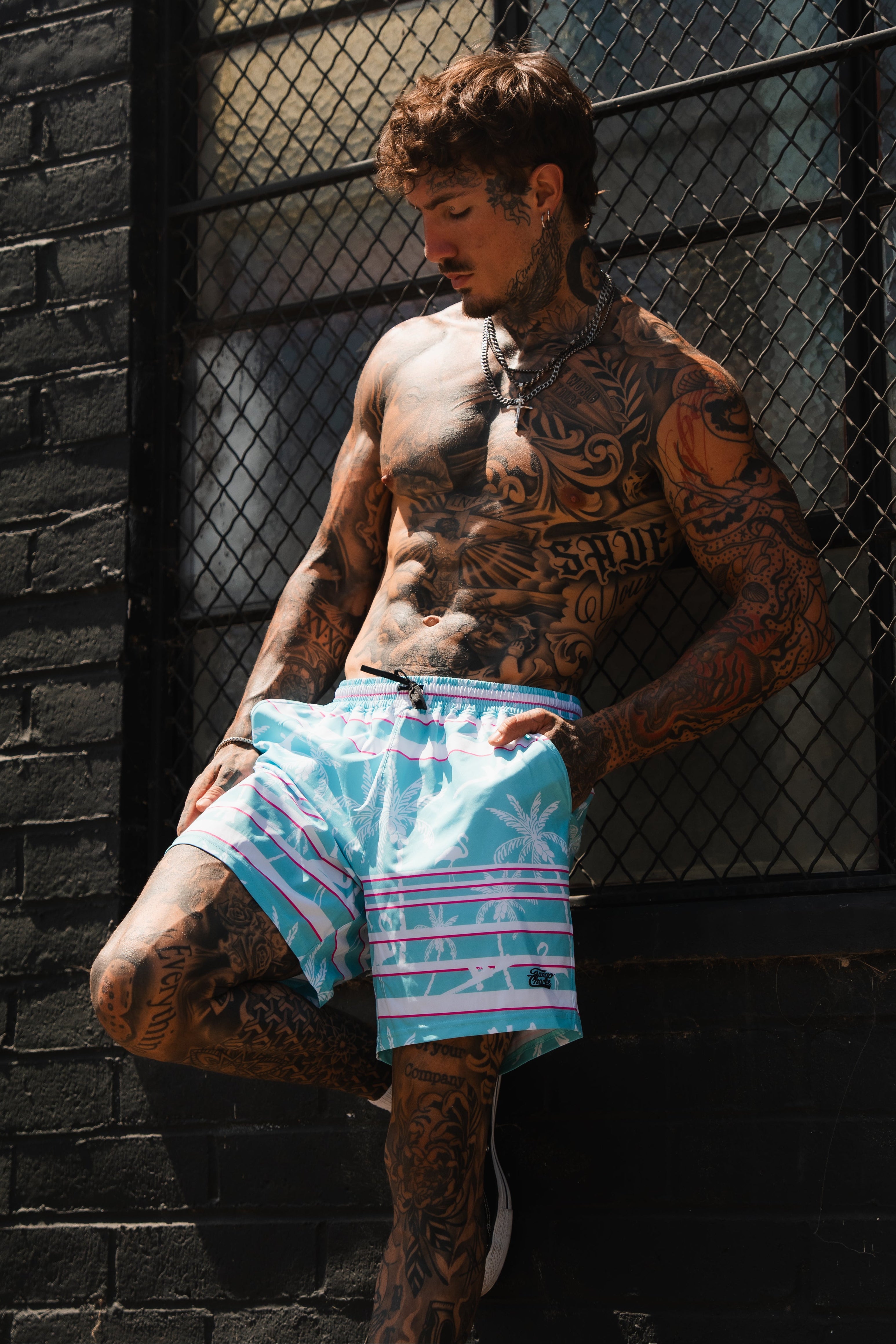 Men's Performance Training Shorts | 5.5"- Miami Vice Mayhem