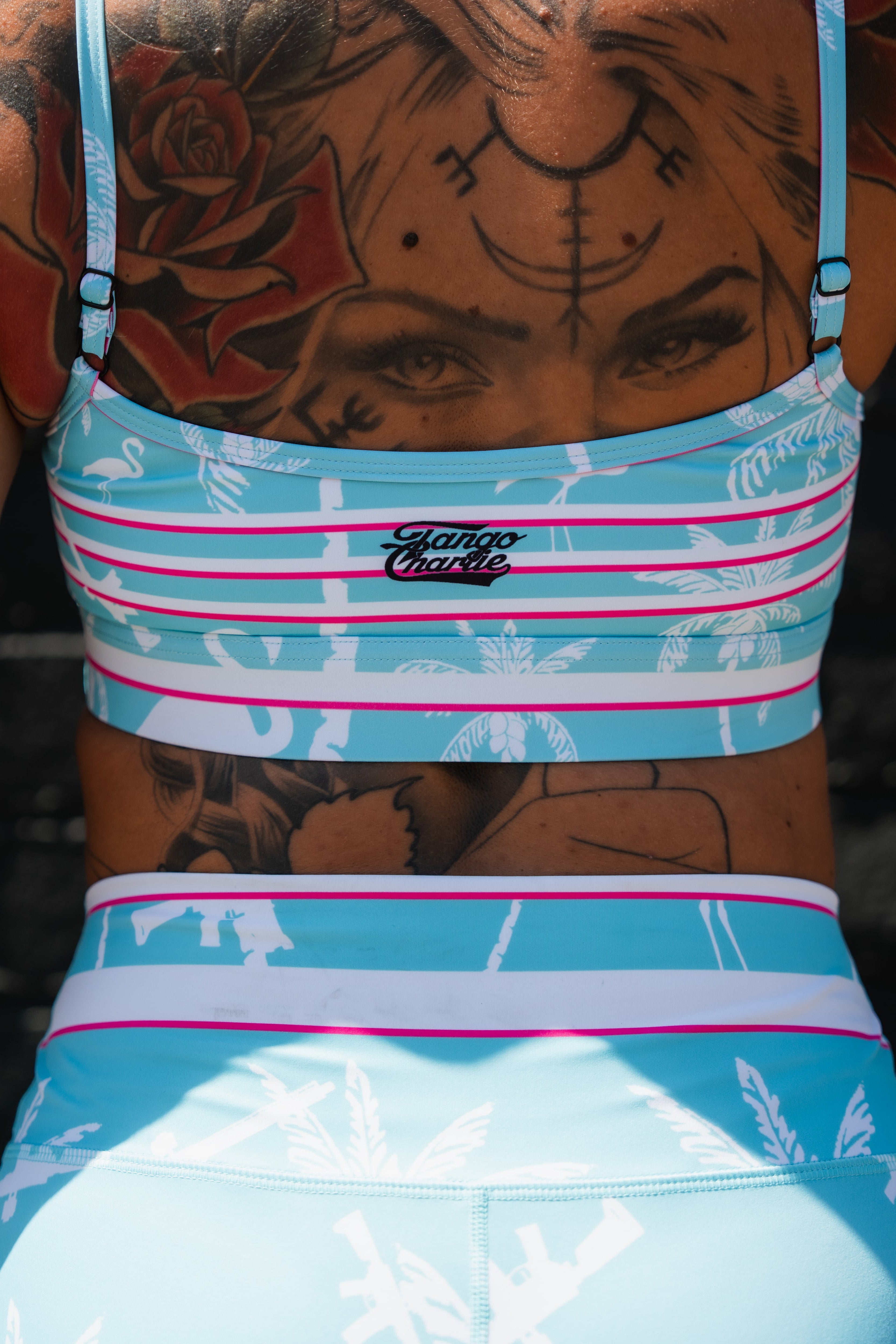 Straight Strap Sports Bra | Miami Vice Mayhem