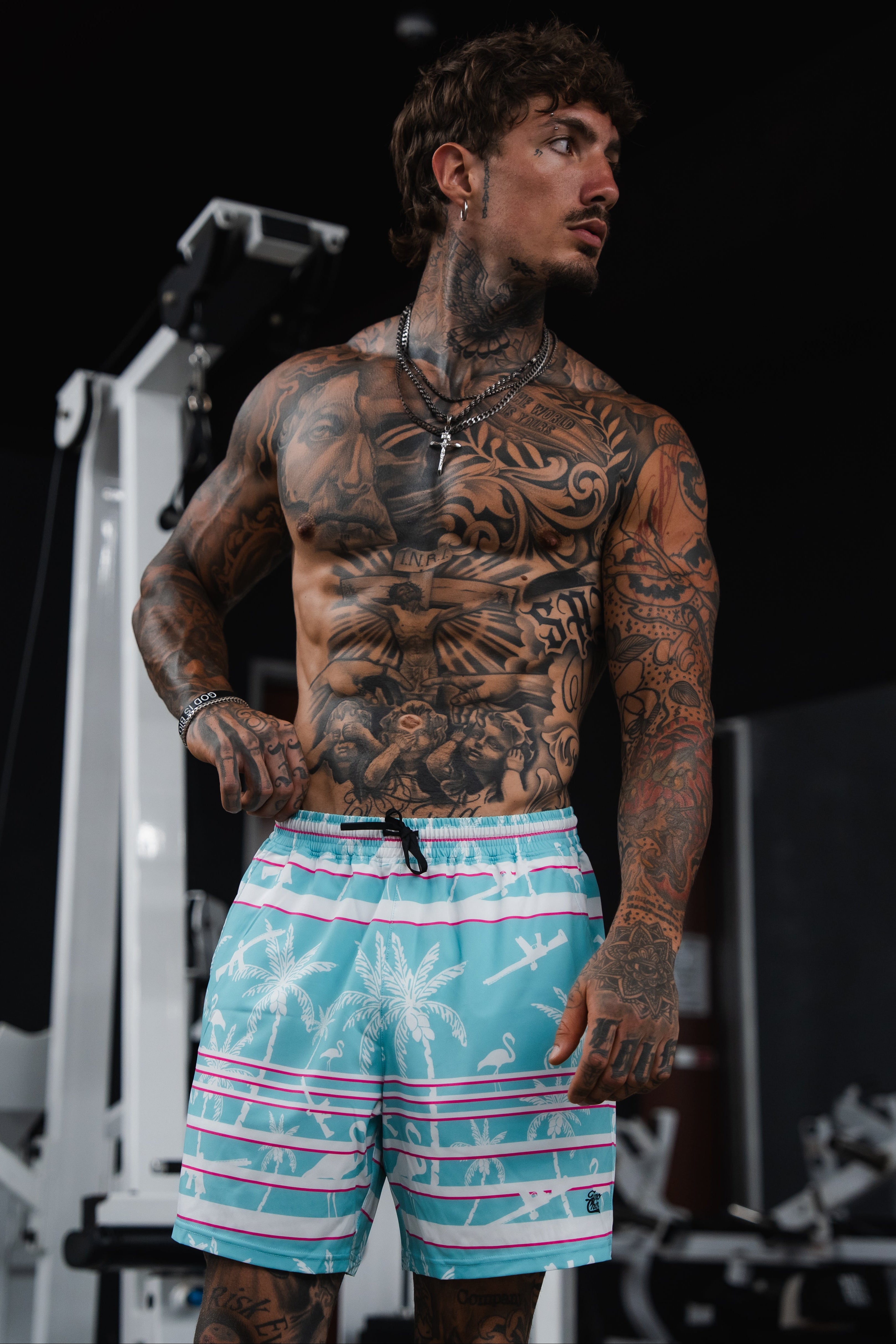 Men's Performance Training Shorts | 5.5"- Miami Vice Mayhem