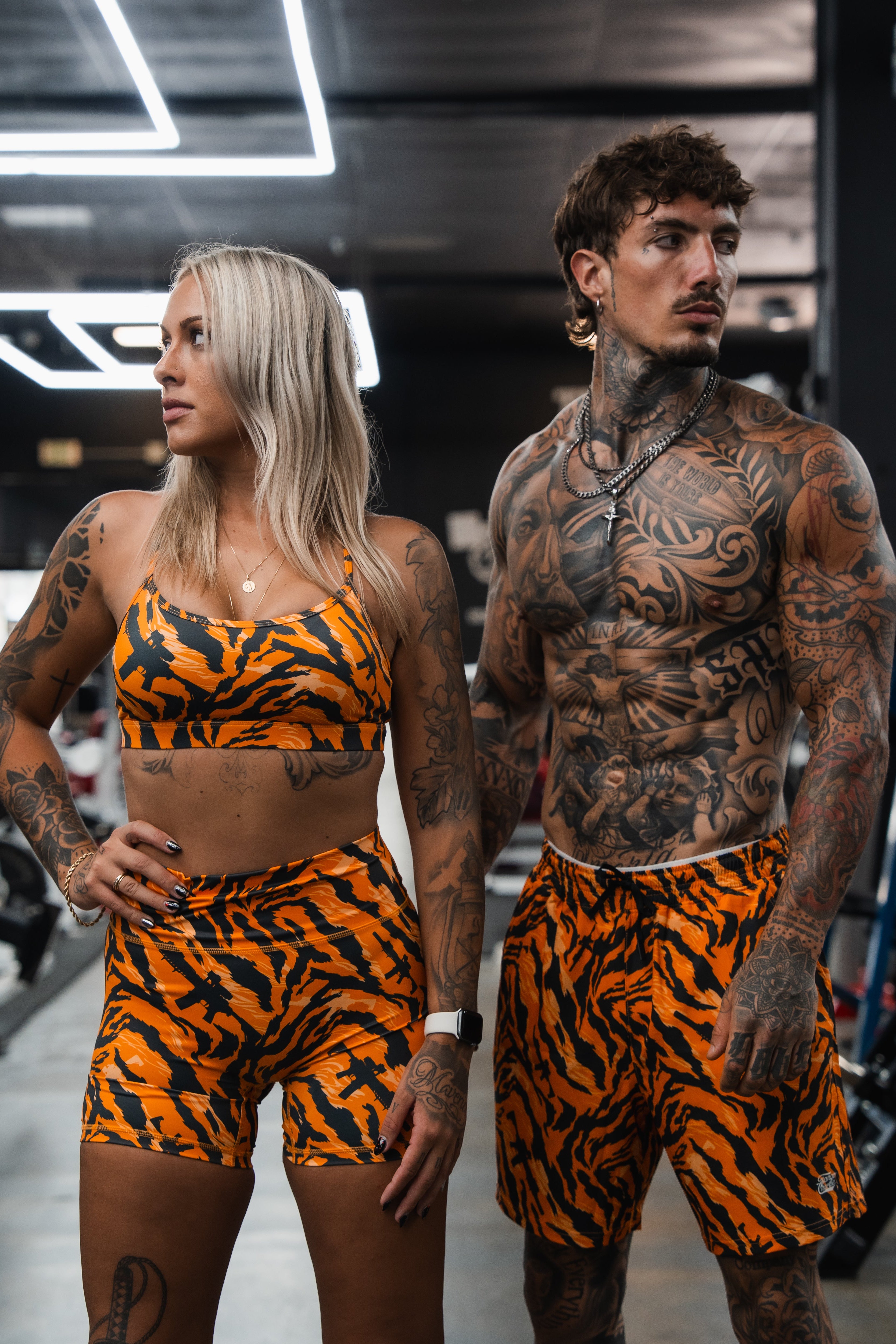 Women's High-Waisted Seamless Front Compression Training Shorts | Tiger Snipe