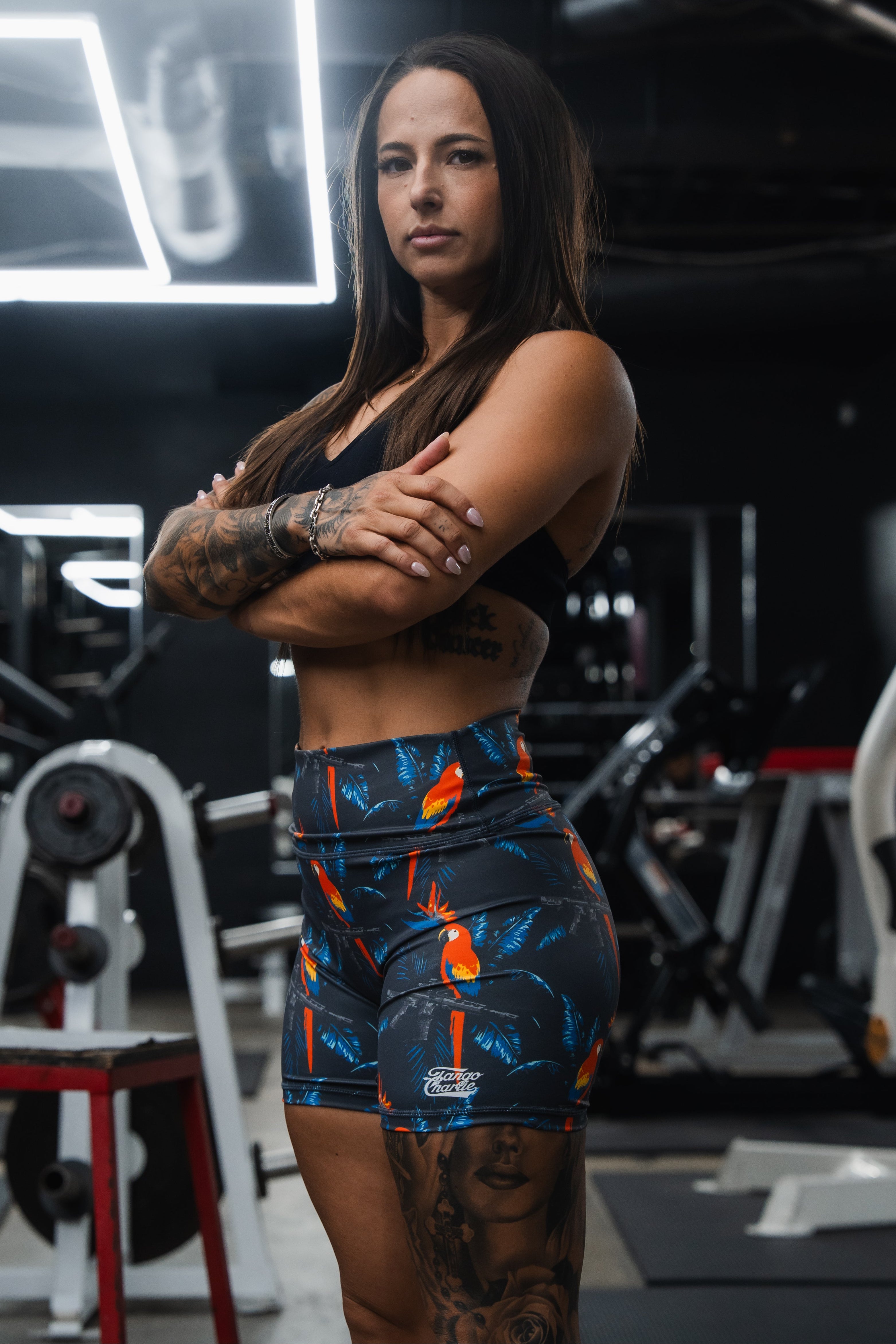 Women's High-Waisted Seamless Front Compression Training Shorts | Polly's Packing