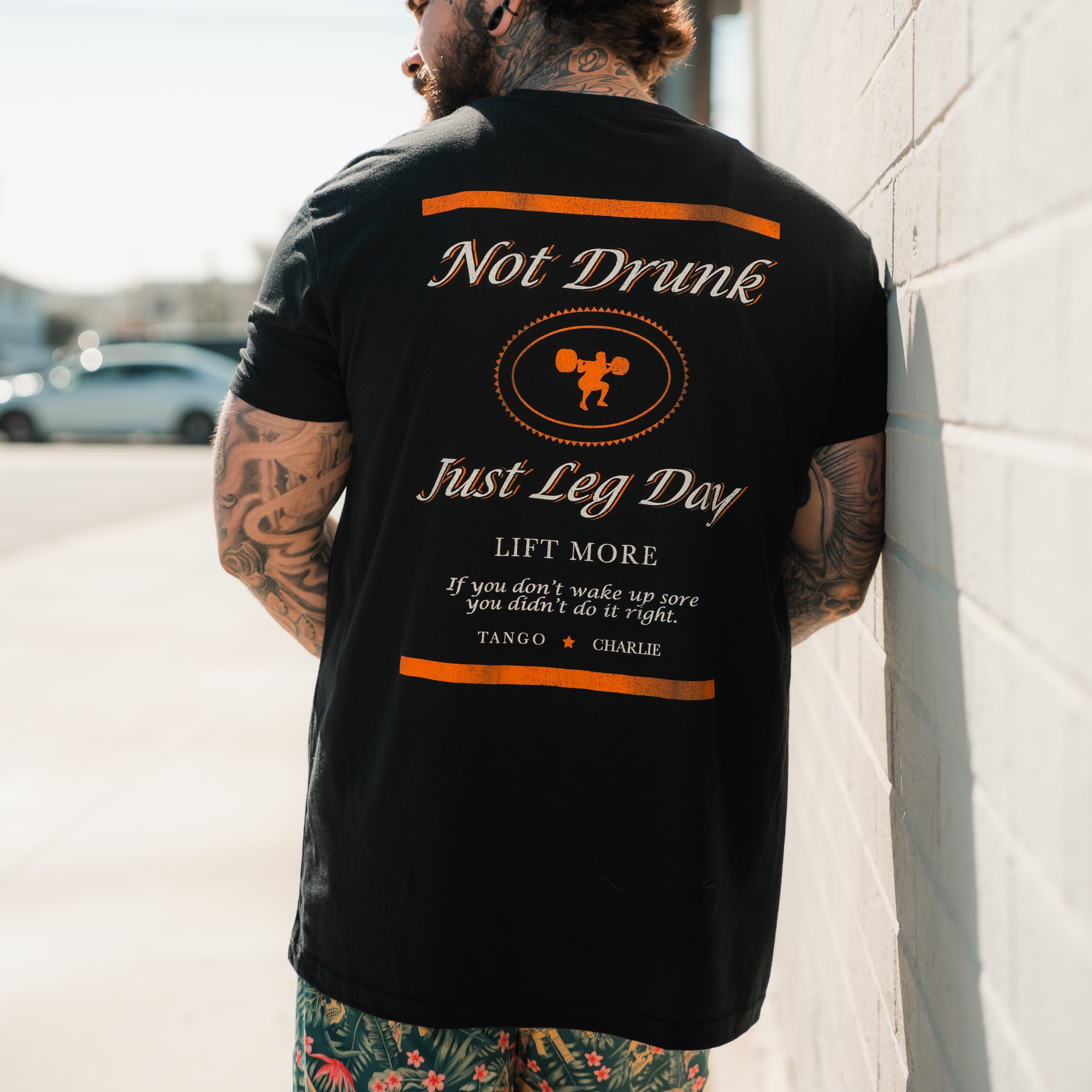 Just Leg Day - Black Tee