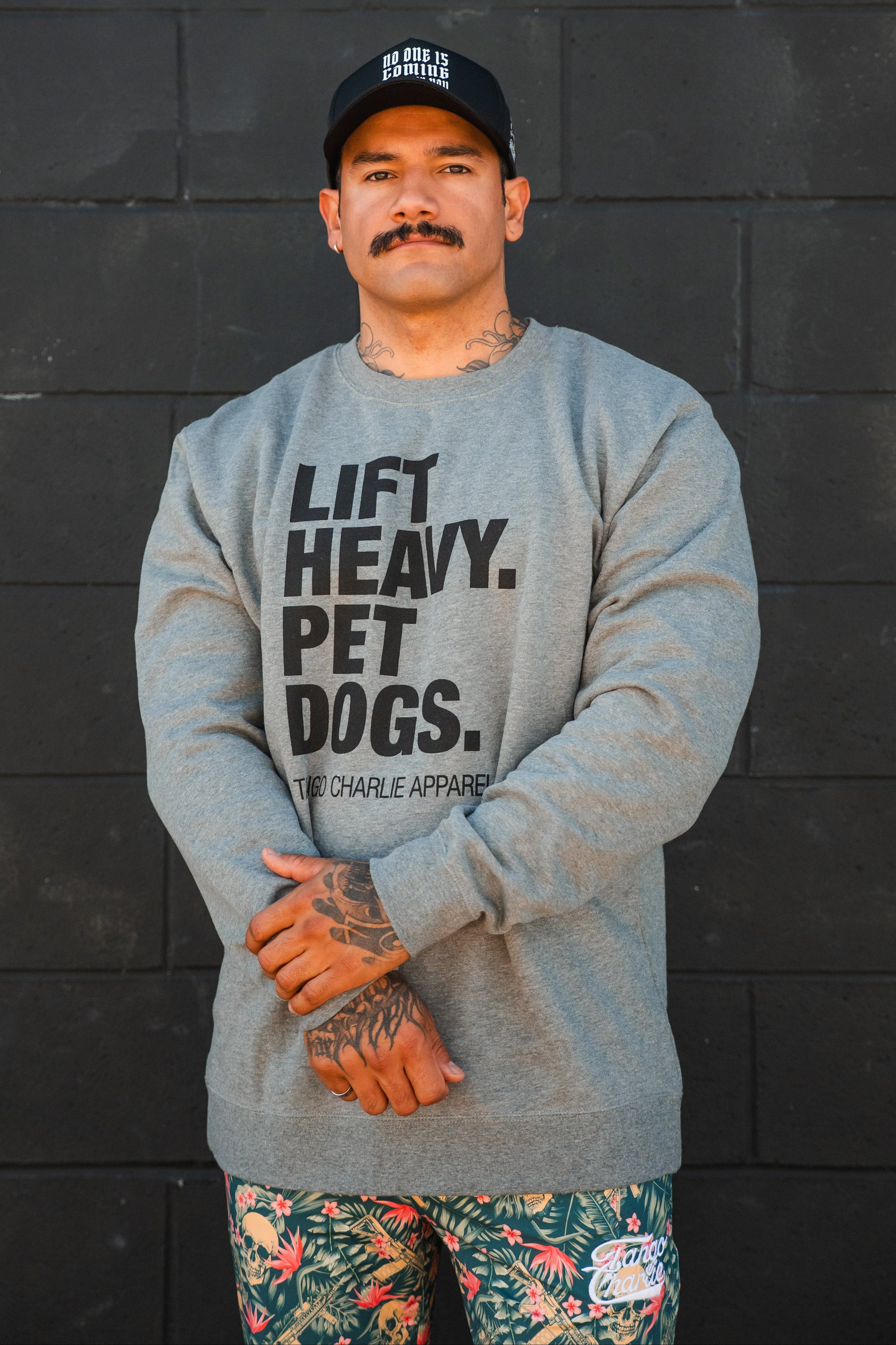 Lift Heavy. Pet Dogs. - Crewneck