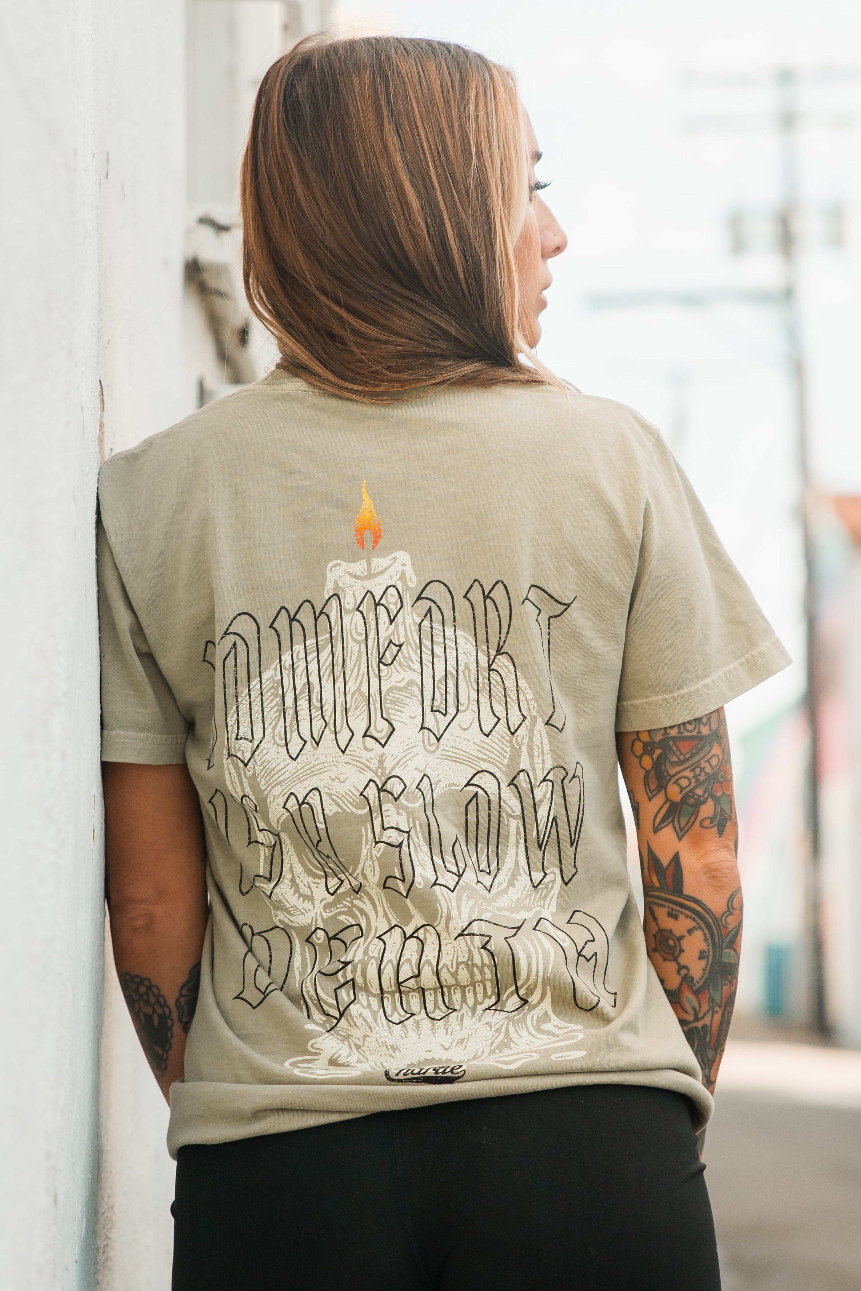 Comfort is a Slow Death - Tan Premium Tee