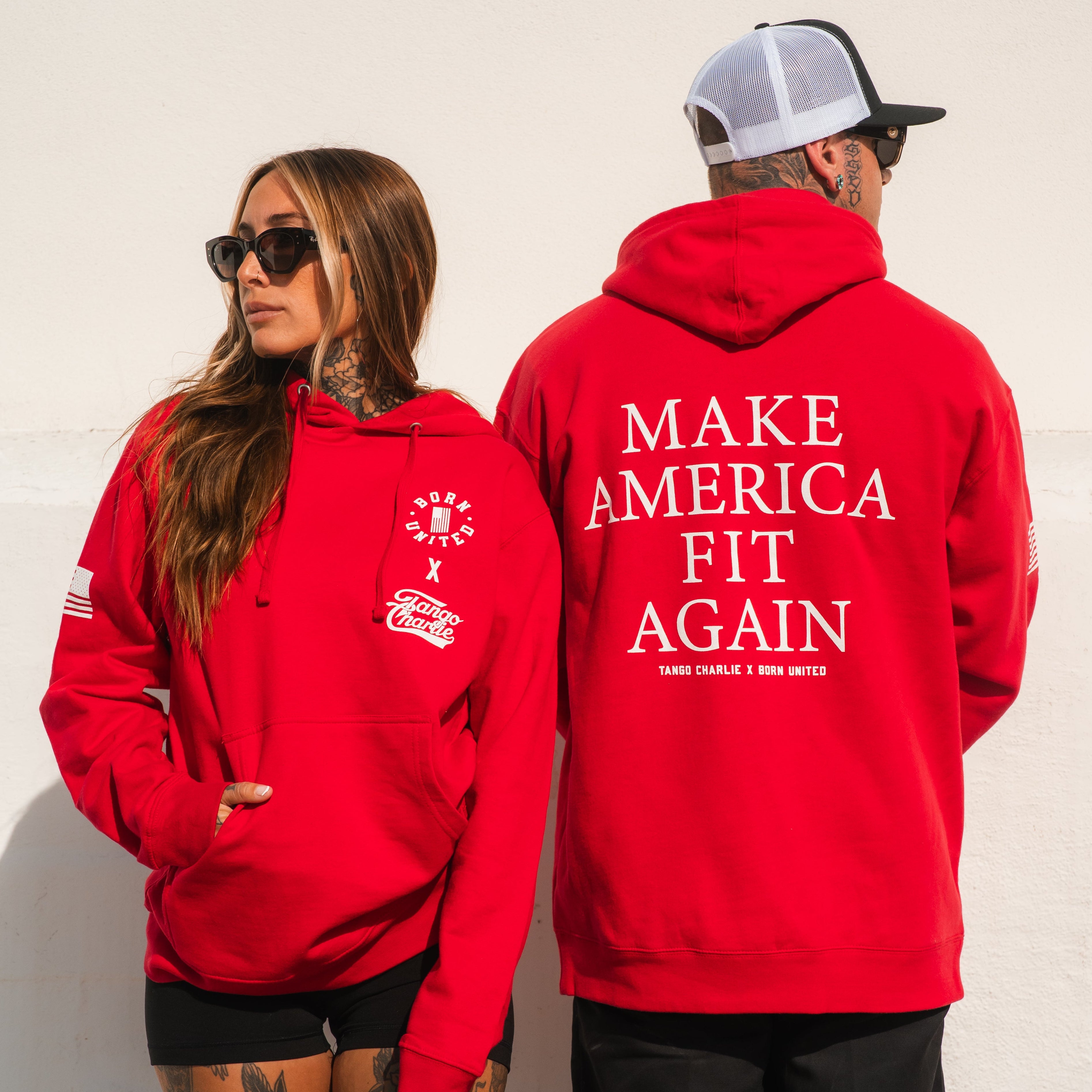 Make America Fit Again Design - Red Hoodie
