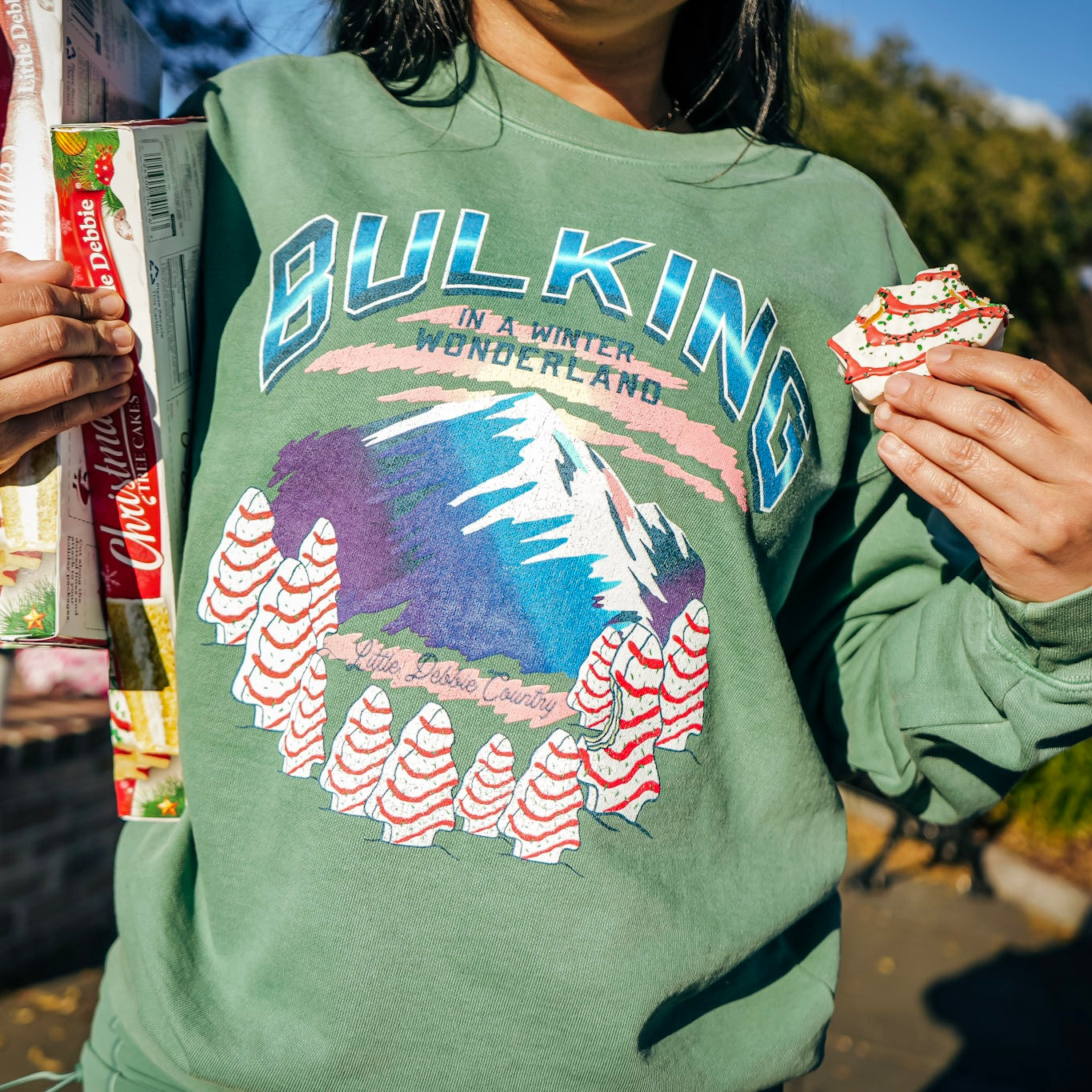 Bulking in a Winter Wonderland - Premium Crewneck