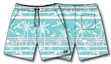 Men's Performance Training Shorts | 5.5"- Miami Vice Mayhem