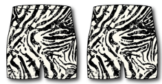 Women's High-Waisted Seamless Front Compression Training Shorts | Zebra Ops