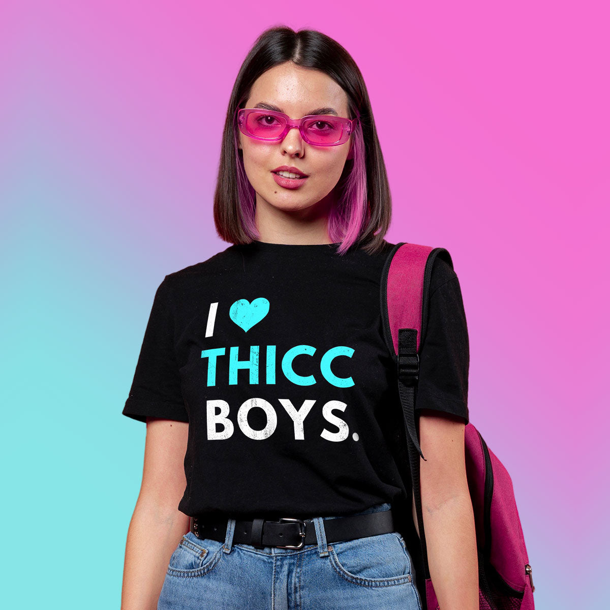 I ❤️ THICC BOYS - Women’s Crop tee