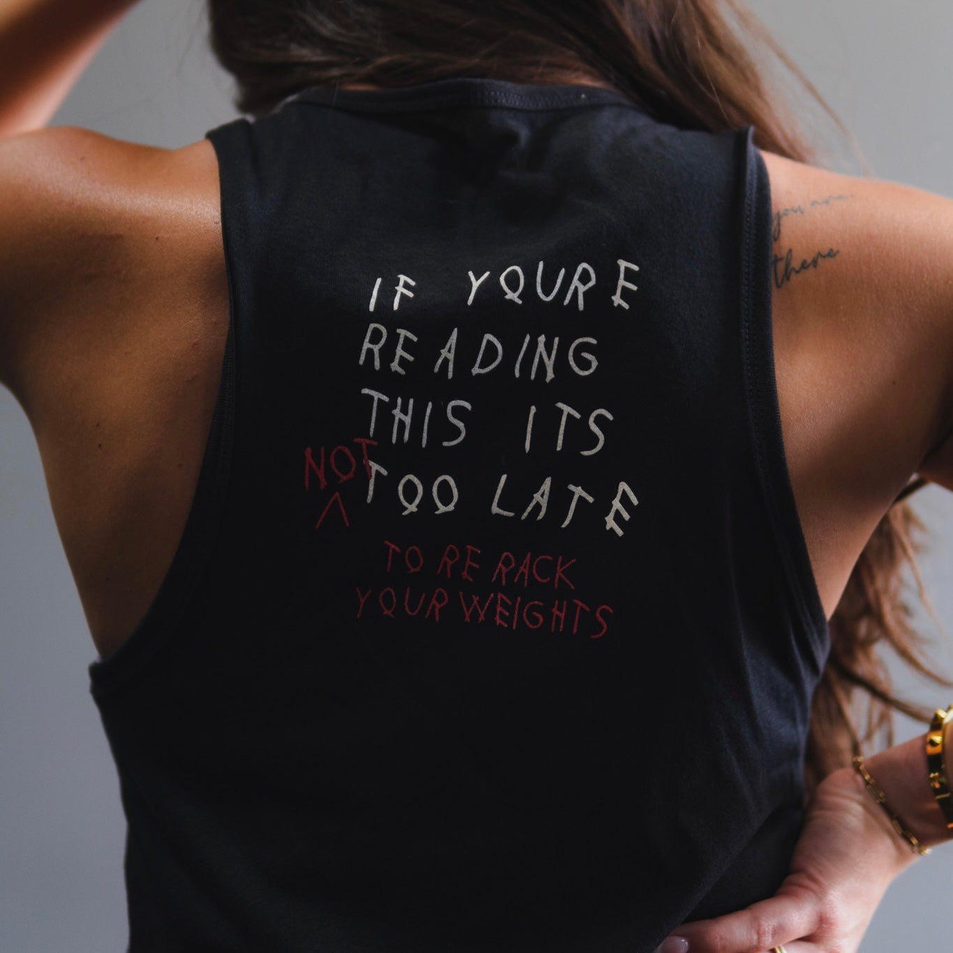 “If you’re reading this…” Women’s Crop Tank