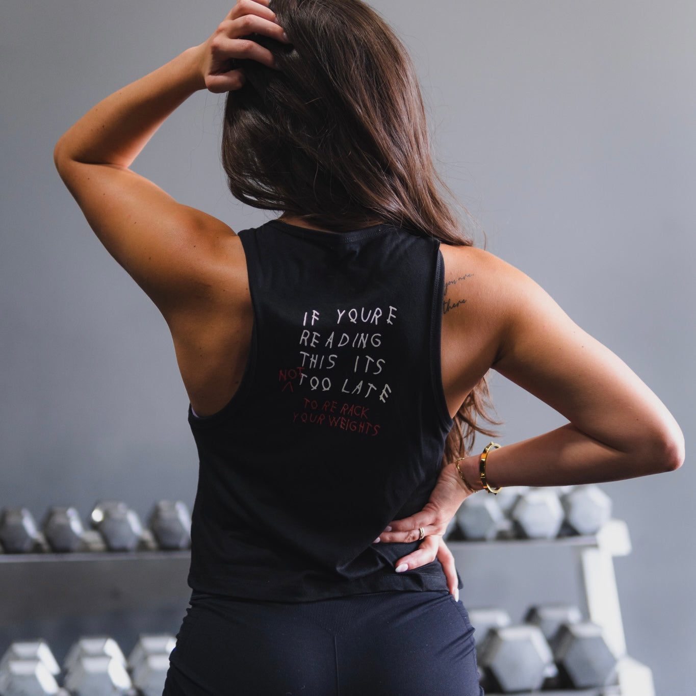 “If you’re reading this…” Women’s Crop Tank