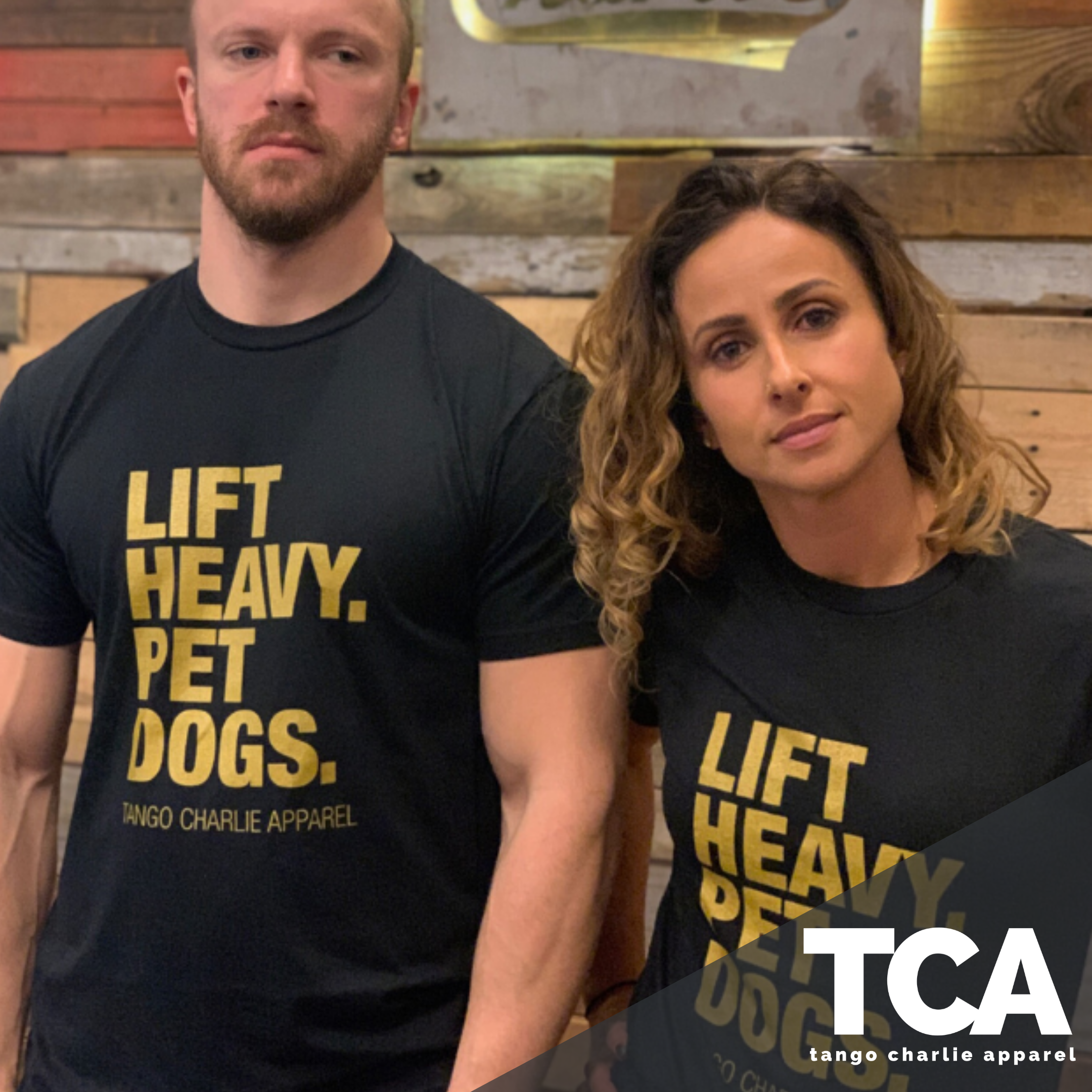 GOLD Edition Lift Heavy. Pet Dogs. - Tee