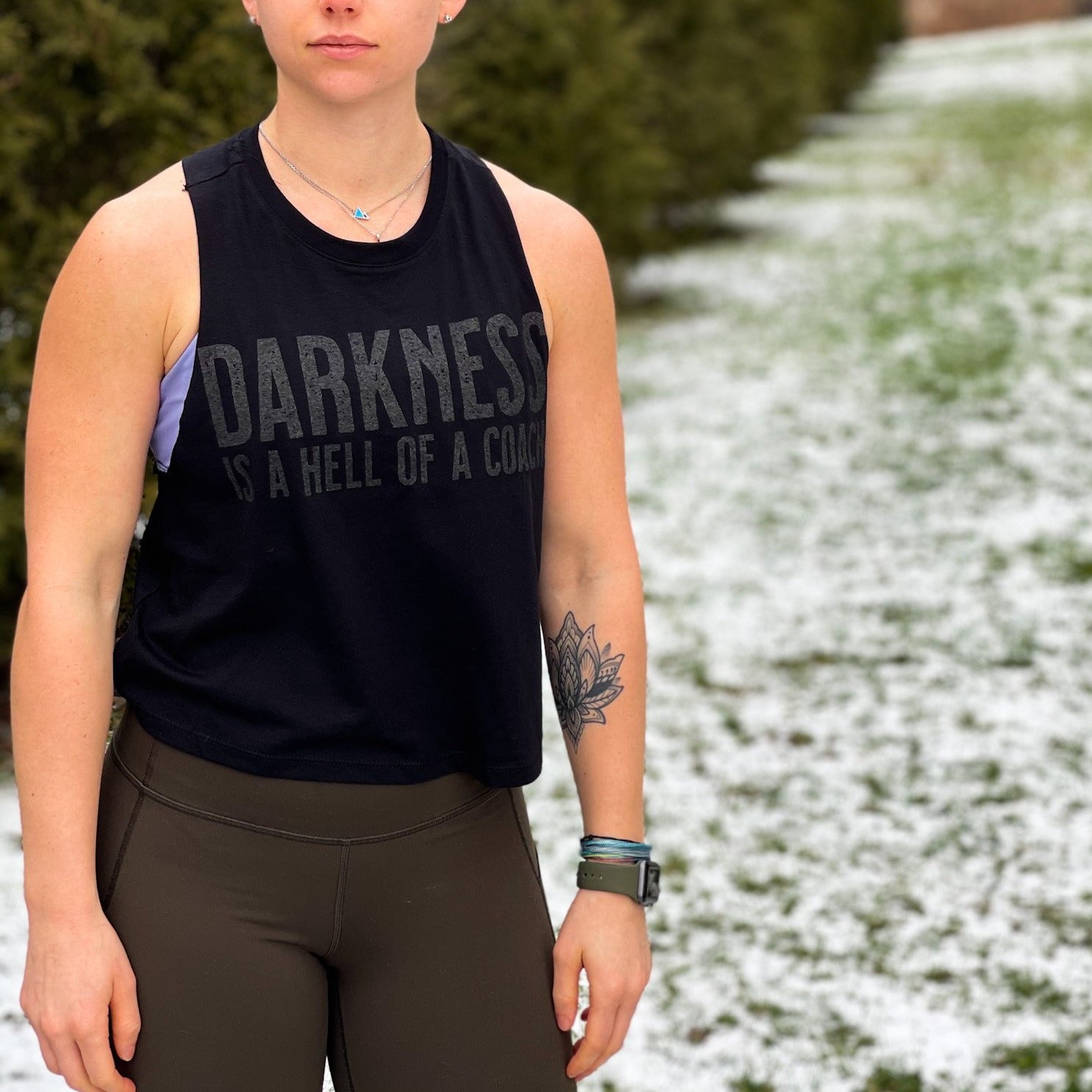 Darkness is a HELL of a Coach - Women's Crop Tank