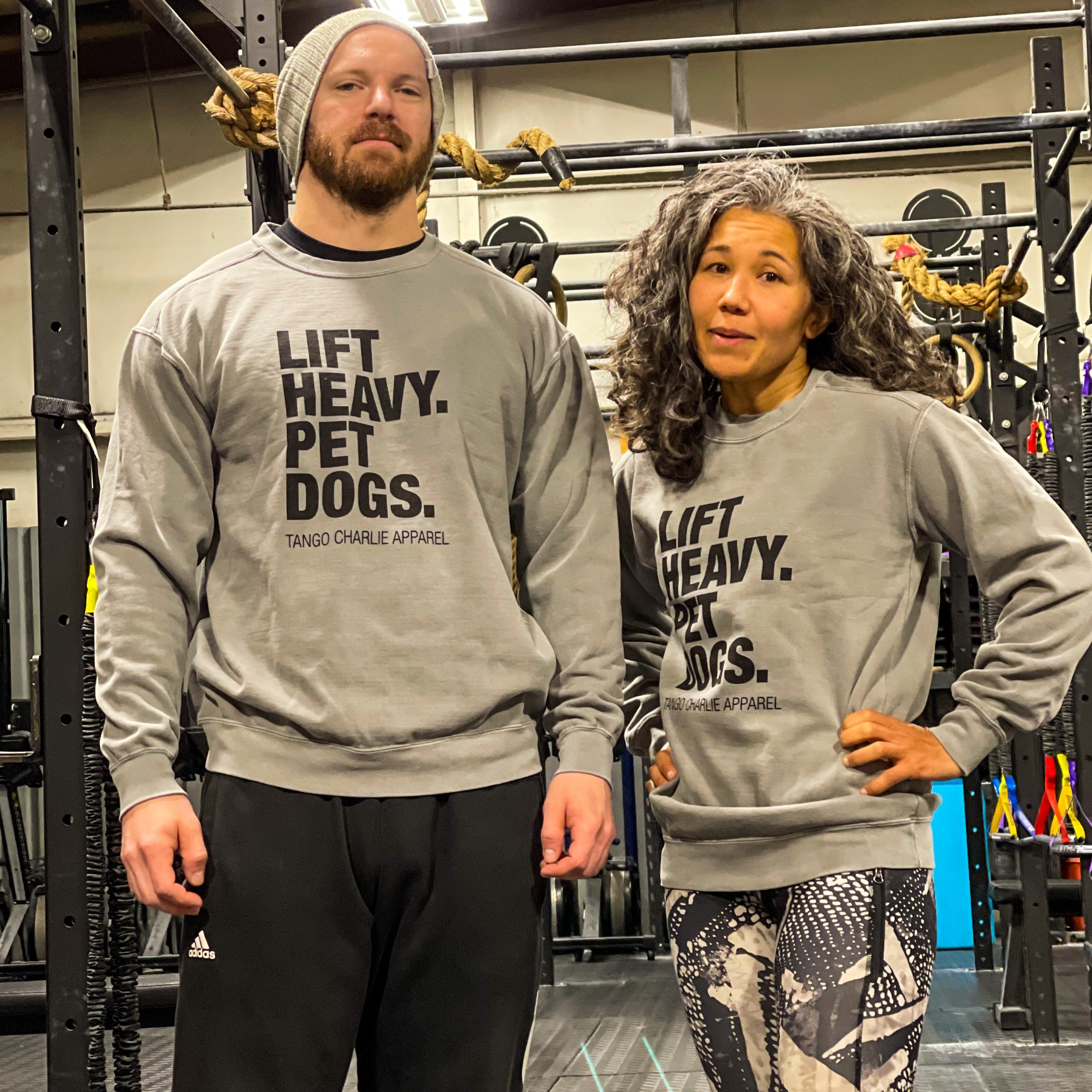 Lift Heavy. Pet Dogs. - Crewneck